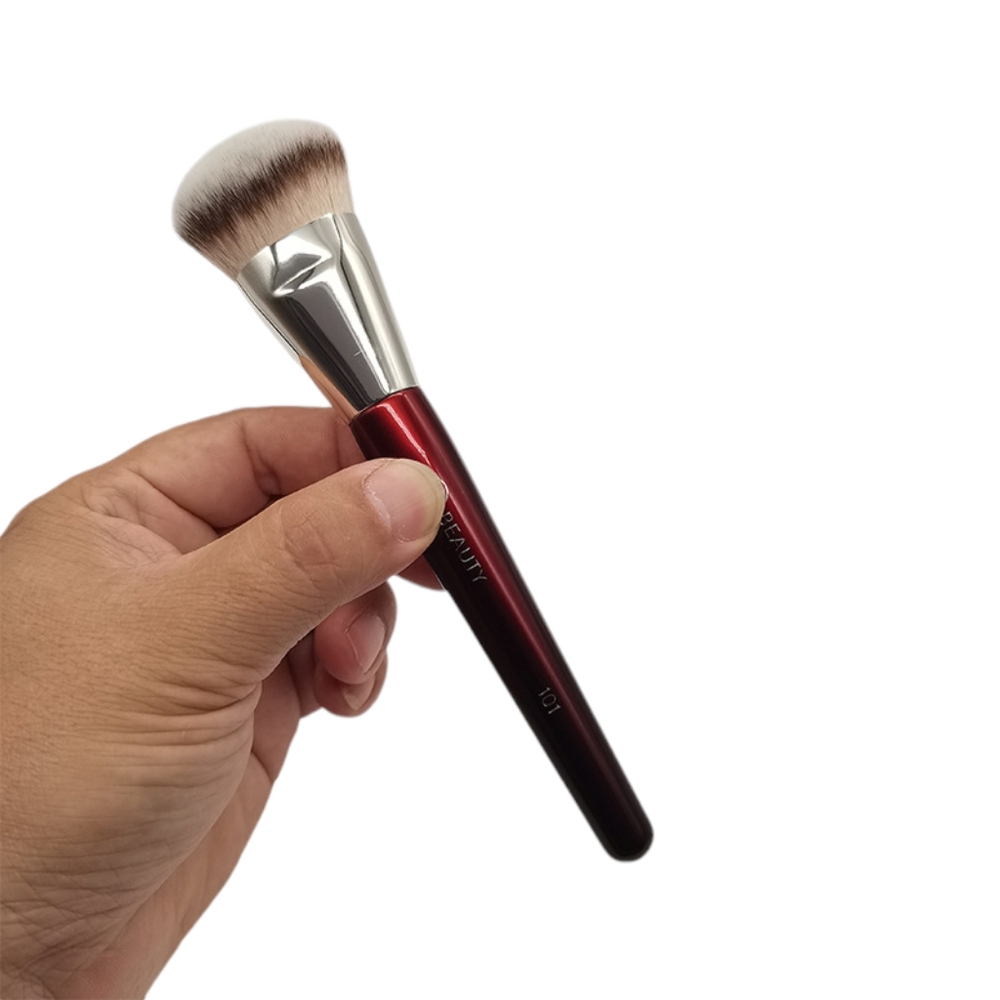 Red Angled Makeup Brush - Women Makeup Brushes & Tools